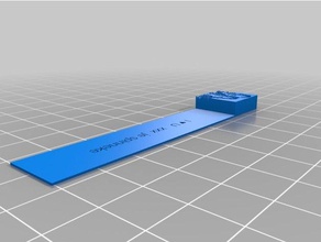 my customized bookmark text & image office 3d print model - Mito3D