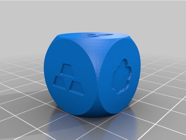 catan dice customized 3D print model - Mito3D
