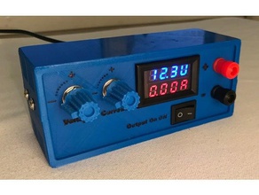 laboratuar güç kaynağı elektronik ampermetre buck dönüştürücü akım ölçer dc-dc psu voltmetre 3d print model - Mito3D