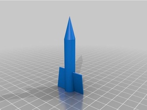 spinning mini cohete de fuegos artificiales modelo robots 3dmodel explosiva los la cohetería 3d print model - Mito3D