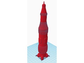 apollo roket sanat harika serin model alanı uzay gemisi 3d print model - Mito3D