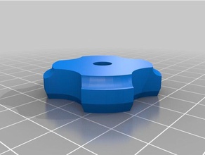 4-finger-Sterne-regler Dünn Teile kundengebundene 3d print model - Mito3D
