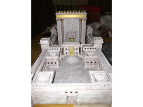 segundo templo de jerusalém, herodes modelos deus israel jesus judeu solomans 3d print model - Mito3D