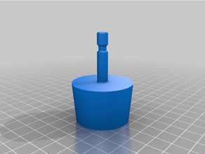 mini drill spool winder no support 3d printer accessories filament holder 3d print model - Mito3D