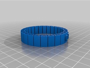 my customized flexible name bracelet olivia bracelets 3d print model - Mito3D