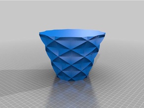 7 poly twist vase v1 décor personnalisé 3d print model - Mito3D