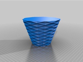 9 poly twist vase v1 decor customized 3d print model - Mito3D
