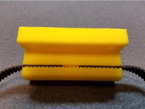 prusa i3 y belt holder 4 bolt mounting 6mm gt2 3d printer parts y-belt y-belt-holder 3d print model - Mito3D