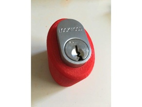 oval lock titulaire locksport crochetage le bricolage 3d print model - Mito3D
