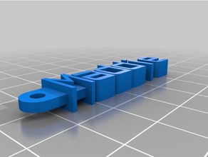 maddie keychain organization customized 3d print model - Mito3D