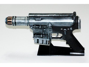 rogue one cassian blaster pistol stand props star wars 3d print model - Mito3D