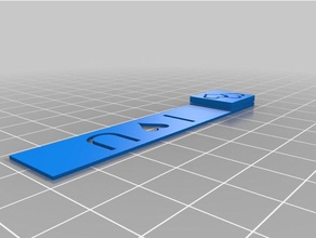 meu personalizados marcador de texto e imagem office personalizado 3d print model - Mito3D