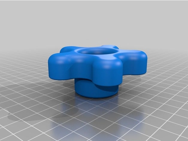 güçlü m12 M12 m8 yıldız Topuz somun kilitli ev topuzu topuzlar fındık 3D print model - Mito3D