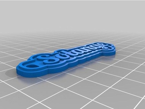 solange 2mm keychains customized 3d print model - Mito3D