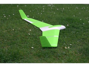 proteus - openscad Hang soarer design r c Fahrzeuge Flugzeug Starrflügler Nurflügler glider rc-Flugzeug rc segelugzeug slope soaring 3d print model - Mito3D