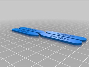 my customized personalized collar stay accessories 3d print model - Mito3D