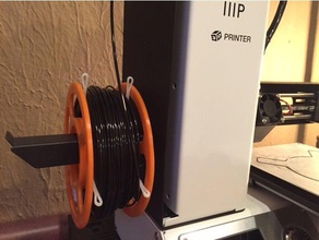 5 dollaro filamento alloggiamento Stampante 3d accessori bobina di titolare cinque dollari a monoprice mini mp selezionare protoparadigm porta 3d print model - Mito3D