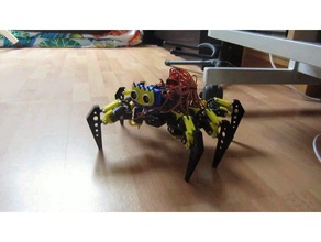 engraçado seis pés ble bluetooth controlada robótica 3d print model - Mito3D