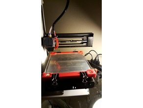 mini glass bed holder 140mm 3d printer parts monoprice select mp 3d print model - Mito3D