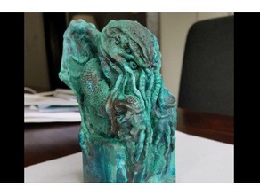 cthulhu ídolo esculturas a figura figurine lovecraft escultura estatueta 3d print model - Mito3D
