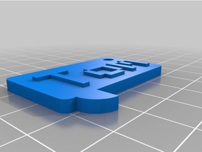 il mio personalizzati chiamare con nome di targa del generatore monete & distintivi su misura 3d print model - Mito3D