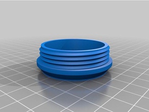 my customized round box threaded lid household 3d print model - Mito3D