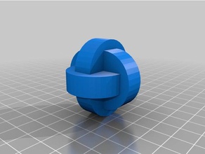 3 peça de rebarbas quebra-cabeça quebra-cabeças burr nó brinquedo madeira 3d print model - Mito3D