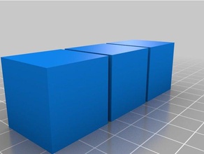 mon word personnalisés cube - blanc braille plus de l'apprentissage personnalisé 3d print model - Mito3D