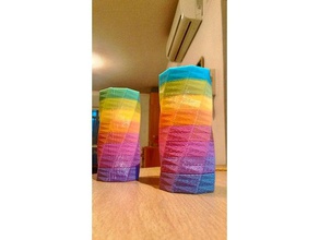 color vase containers 3d print model - Mito3D