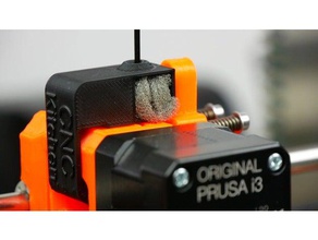 original prusa i3 mk2 - snap-on filament dust filter 3d printer accessories prusai3mk2 prusai3mkii 3d print model - Mito3D