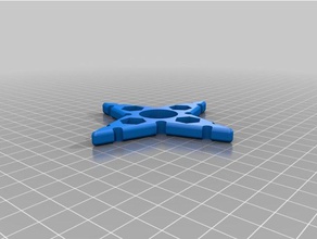 meine angepasste ninja-Stern, Schneeflocke Sechskantmutter fidget spinner Spielzeug & Spiele kundengebundene 3d print model - Mito3D