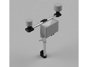 hava durumu istasyonu montaj dirsekleri 3d print model - Mito3D