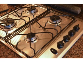 Ocak topuzu değiştirme mutfak ve yemek cooker 3d print model - Mito3D