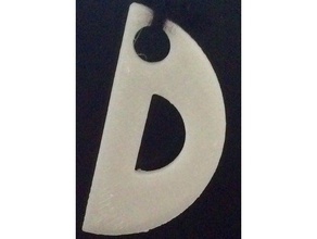d keychain keychains 3d letters letter 3d print model - Mito3D