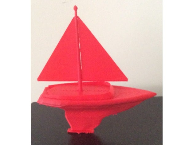 yelkenli araç tekne tekneler oyuncak 3D print model - Mito3D