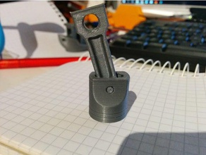 keychain piston rod keychains engine motor 3d print model - Mito3D