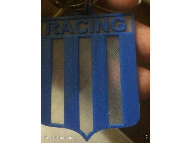 racing club de chaveiro A impressão 3d 3D print model - Mito3D