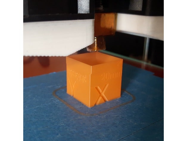 yet another callibration cube 20mm 3d printing tests calibration 3D print model - Mito3D