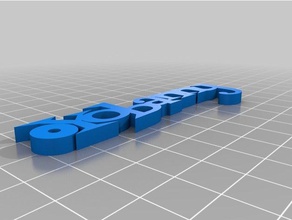murciegalo Schlüsselanhänger kundengebundene 3d print model - Mito3D