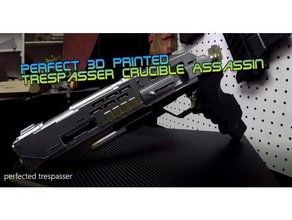 destiny exotic trespasser sidearm video games side arm 3d print model - Mito3D