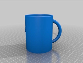 mi personalizados paramétrico de la taza etiqueta - cambiables fuentes cocina y comedor personalizado 3d print model - Mito3D