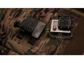 tactical molle mount gopro camera 3d print model - Mito3D