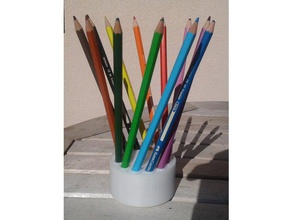 carrousel color pencils holder crayons couleur lapizes art tools crayon pencil 3d print model - Mito3D