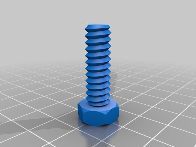 my customized nut job bolt washer threaded rod factory parts 3D print model - Mito3D