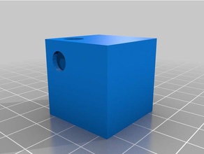 hollow cube-keychain fob-aldridge 3d-drucken 3d print model - Mito3D
