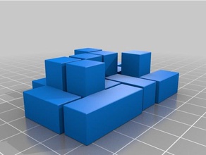 cube puzzle quartet no logo learning 3d print model - Mito3D