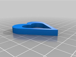 Herz - Zubehör keychain 3d print model - Mito3D