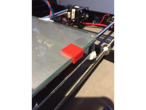 glass bed clip anet a8 prusa i3 - 3mm 3d printer parts 3d print model - Mito3D