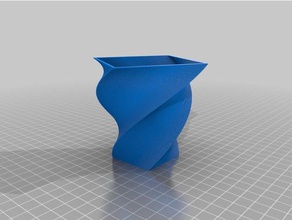 mi personalizados florero cuadrado de la copa pulsera del generador decoración personalizado 3d print model - Mito3D