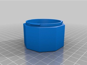 meine angepasste Bajonett-container unten Container kundengebundene 3d print model - Mito3D